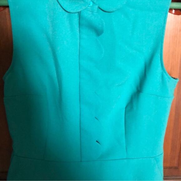 Lace & Mesh | Sleeveless Peter Pan Collared Dress Size S - Picture 3 of 12